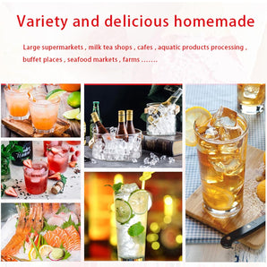 Ice Cube Machine,Cube Ice Making Machine-50 LBS/Day, Auto Cleaning for Bar/Cafe/Restaurant/Home