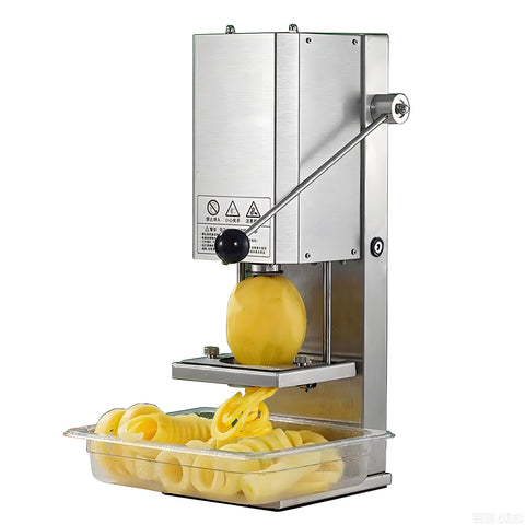 Electric Curly Fries Potato Cutting Maker, Twister Spiral Potato Cutting Machine, Potato Chip Cutting Machine
