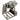 3D PreAsion Stainless Steel 60L Waist Drum Dry Powder Particle Mixing Mixer Blender Machine - Kolice
