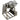 3D PreAsion Stainless Steel 60L Waist Drum Dry Powder Particle Mixing Mixer Blender Machine