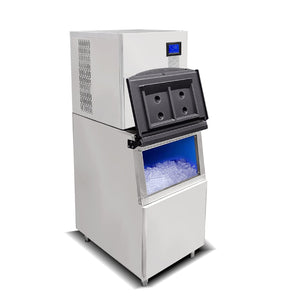 880 LBS/Day Cube Ice Machine Ice Maker -Auto Cleaning & Auto Detection of Full Ice Cube/Ice Jamed/Lack of Water