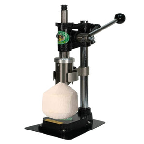 Coconut Opener Tool, Manual Coconut Hole Opening Machine, Hand Press Driller Opener for Young/Tender Coconut Green Save Effort, Stainless Steel + Casting Base Commercial Home Use
