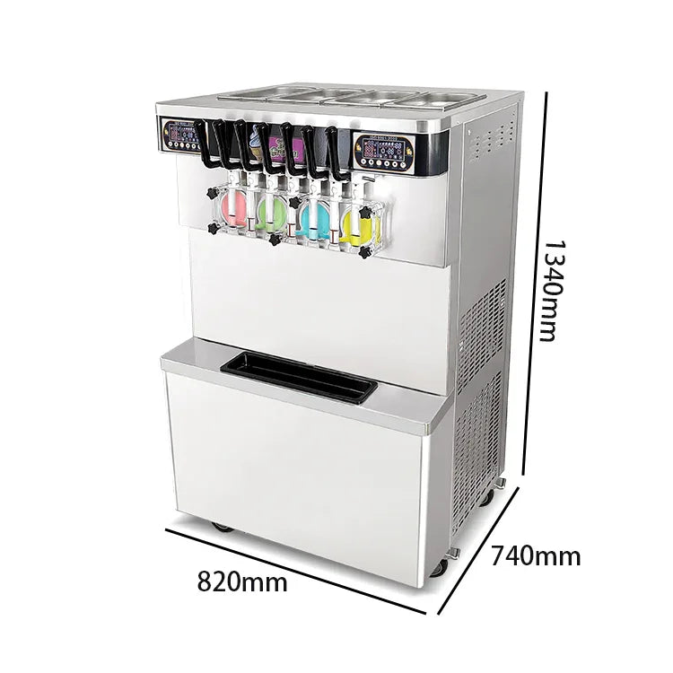 Kolice soft serve machine production and dispensing workflow
