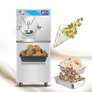 ICM-48S ETL high production 22 to 25 gallon per hour Bravo Italy Gelato hard ice cream machine Italian water ice machine street food machine