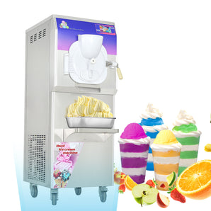 Certificat ETL Machine à crème glacée dure Gelato haute production Machine à glaçons italienne Conception italienne Porte extra solide 12 à 15 gallons par heure
