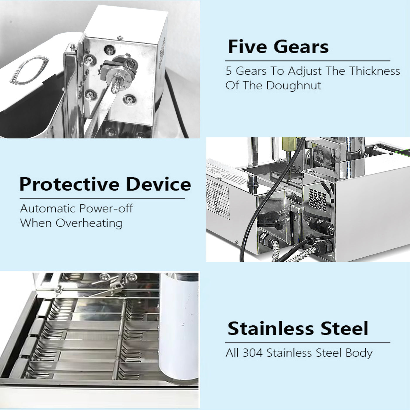 KDM4-25 stainless steel body, overheat protection and thickness controls