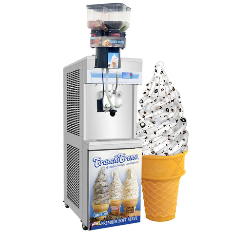 Kolice CC8 Flavor Burst Crunchi Creme Pump Pressurized Soft Serve Ice Cream Machine with CE ETL Certification