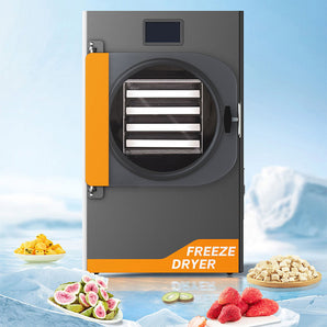 Vacuum Freeze Dryer, 8.8-13.2 LBS/Batch Food Freeze Drying dehytrator Machine with 4-Layer Trays, Vacuum Pump, Adjustable Timer and Temperature Control for Fruits Vegetables Meat