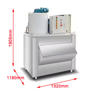 500kg Flake scale chips Ice Machine Ice Making Machine Air Cooling for Fishery