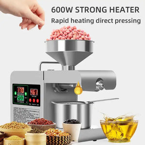 Automatic soybean peanut hot and cold Oil Press Machine,Grade Extractor Oil Expeller for Flax Peanut Castor Hemp Seed Canola Sesame Sunflower