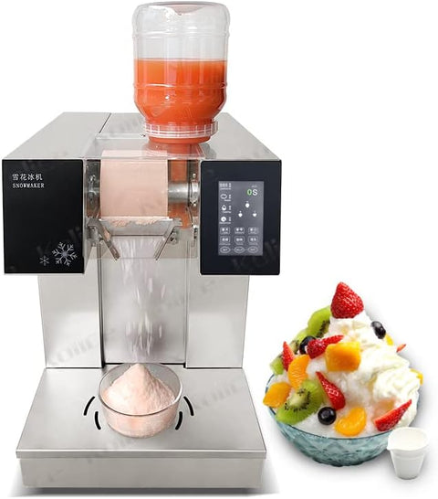 Kolice Ice Crusher Shaver, 540lbs/day, 1600W, Water Cooling, Stainless Steel Blade, for Snow Cones & Slushies