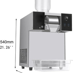 JX100F-1 Electric Shaved Ice Machine, 396 lbs/day Snow Cone Shaver, Snowflake Ice Machine, Air Cooling for Restaurant, Food Truck, Milktea Shops