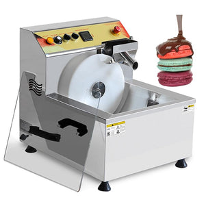 Chocolate Wheel Fountain Melting Tempering Machine, 1200W, 12.4L Capacity, 110V, Hot Chocolate Heater with Vibration, 8kg/Batch