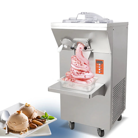 Vertical batch freezer feed+mix Gelato hard ice cream machine, Italian water ice cream machine, Scoop ice cream maker, fast food machine