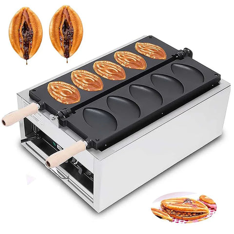 Vaginal Shape Waffle Machine Waffle Iron Maker Waffle Stick Baking Machine for Restaurant, Party, Food Carts, Cafes, Bar, Dessert Shop, Party, Beach and home-5 grills
