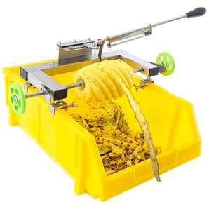 Pineapple Peeler Pineapple Slicer Pineapple Peeler Pineapple Skin Peeling Tool Pineapple Peeler Machine Kit with 5 Replacement Blades for Home Supermarket Stall (with rubber frame)