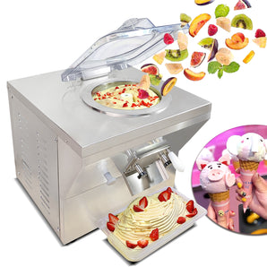 Kolice Commercial ETL Certificat Comptoir Gelato Machine à crème glacée dure Machine à glaçons à l'eau italienne Snack Food Machine-5,5 gallons par heure 