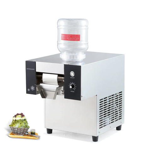 Kolice Snow Cone Machine, 374 lbs/day, 780W, 110V, Air Cooling, 2 Buckets, for Commercial & Home Use