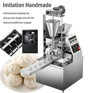 Automatic Steamed Stuffed Buns Baozi Momos Making Machine Bun Forming Machine Stainless Steel Momo