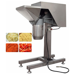 Fruit Vegetables Grinder Crusher Tomato Paste Making Machine Commercial Food Processor Chili Ginger Garlic Chopper 220V with Inlet Dia 8.27 Inch for Crushing Grinding Fruits & Vegetables