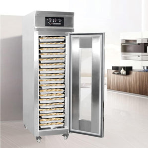 Auto Dough Baking Proofer Machine,Baking Equipment,Food Preserver Integrated Freezing,Thawing,Keep Fresh and Fermentation Function-18 Tray,650L,Temperature Range: 0C to 45C