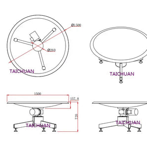 48” Stainless Steel Rotary Accumulation Package Collecting Table