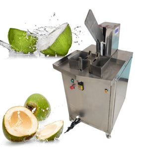 Fresh Young Coconut Open Cut Machine automatic split Hydraulic Old Coconuts Cutter for water intaking - Kolice