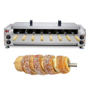 8-Roller Commercial Chimney Cake Machine – 6000W Stainless Steel Electric Chimney Bread Oven NP-23 - Kolice