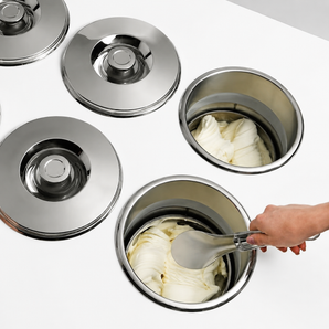 Pozzetti gelato case Hard Ice Cream Showcase 6 Pan Ice Cream Refrigerator Dipping Cabinet Freezer Display Case
