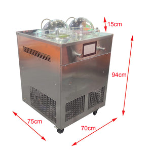 BIG Staff 2 flavors live show fresh italian gelato hard ice cream machine batch freezer