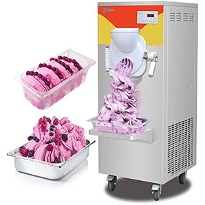 Italian Water Ice Machine Gelato Hard ice Cream Machine Ice Cream Maker Batch Freezer for Restaurants Hotels Snack Bars Ice Cream Shops