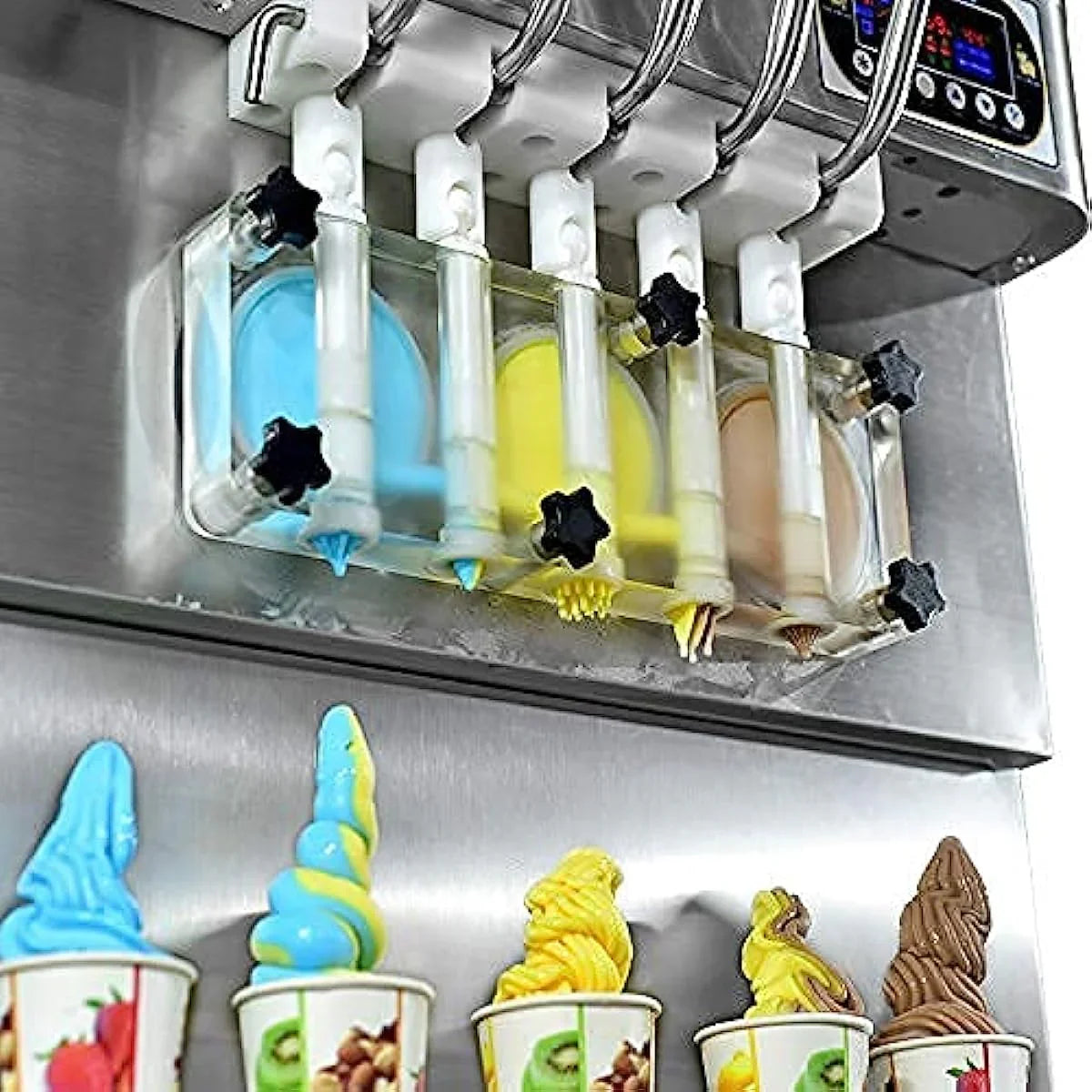 Kolice soft serve machine production and dispensing workflow