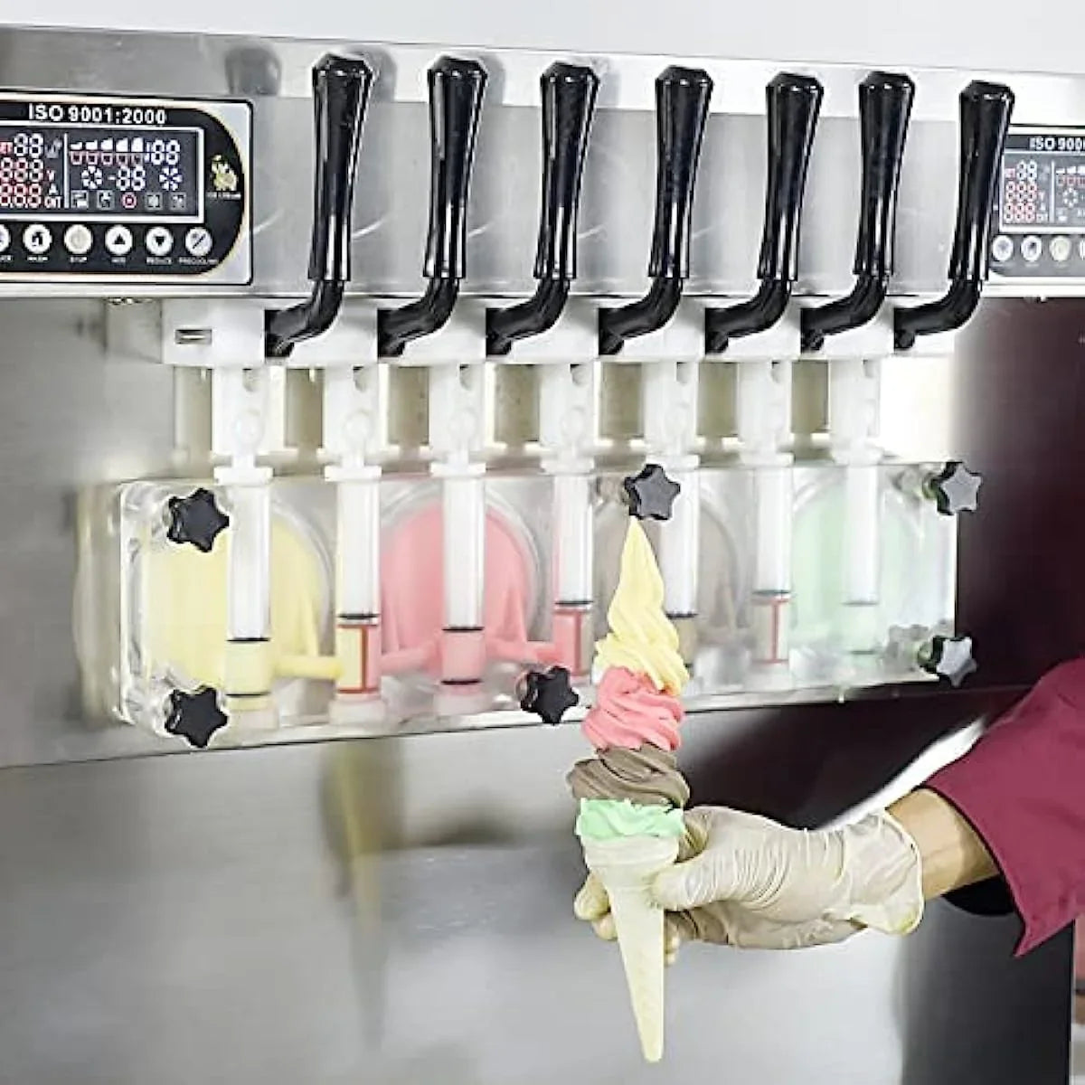 Kolice soft serve machine removable dispensing components