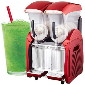 Kolice 2 bowls Commercial Cooling Slushie Making Margarita Frozen Beverage Drink ice Slush Machine Slushy Frozen Drink Maker 2 x 12L Tanks