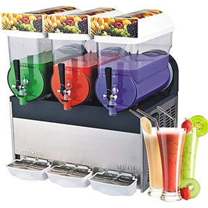 3 bowls Commercial frozen drink making machine 3X15L TANKS slush drink maker sulsh machine frozen slushie making machine margarita summer drink maker