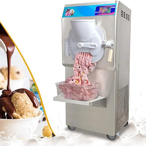 ETL hard ice cream machine gelato ice cream making machine Italian water ice maker-Italy designed extra strong door 9-11 gal per hour