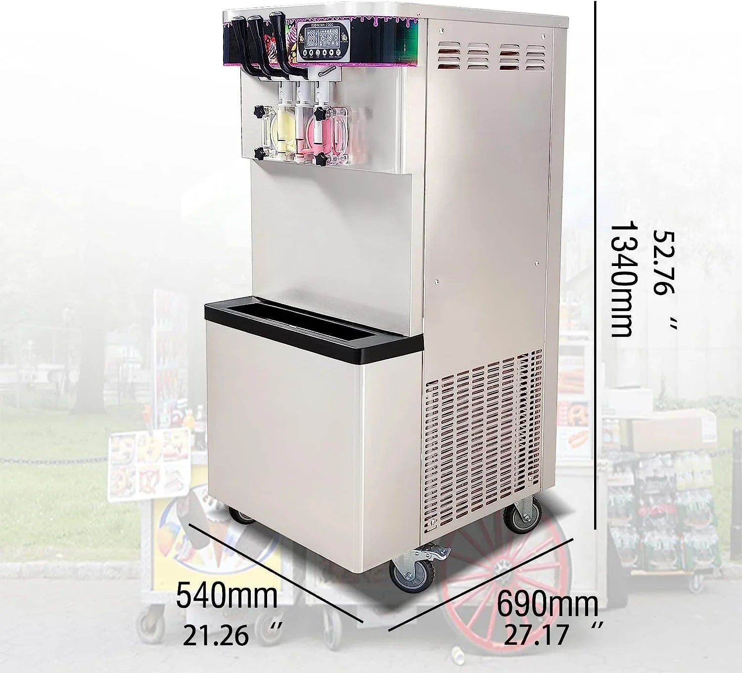 Kolice soft serve machine removable dispensing components