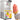 3 Flavors Soft Serve Ice Cream Machine Ice Cream Maker-ETL Certificate Full Transparent Dispenser Set Upper Tanks Refrigerated