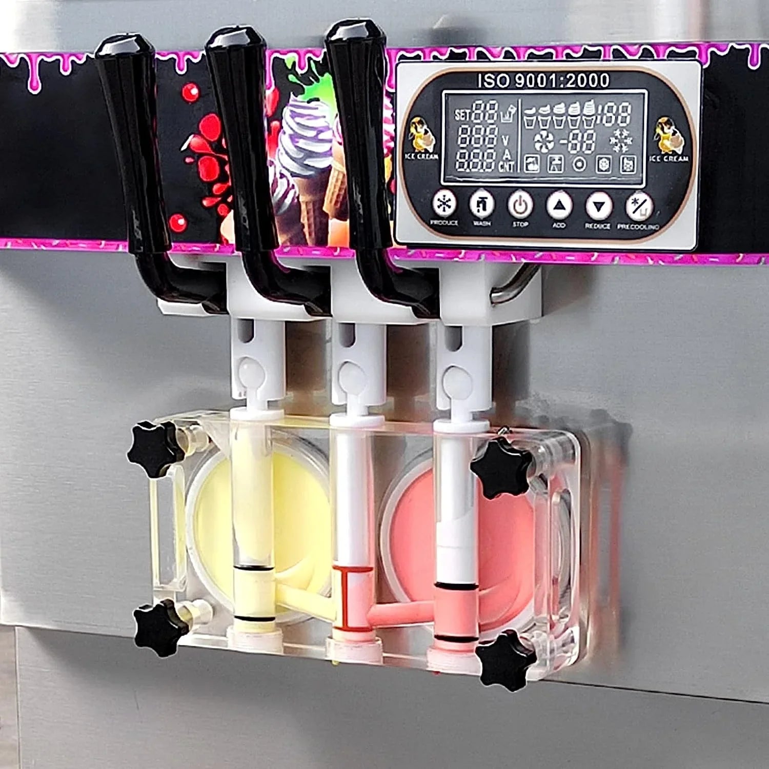 Kolice ice cream machine digital control panel