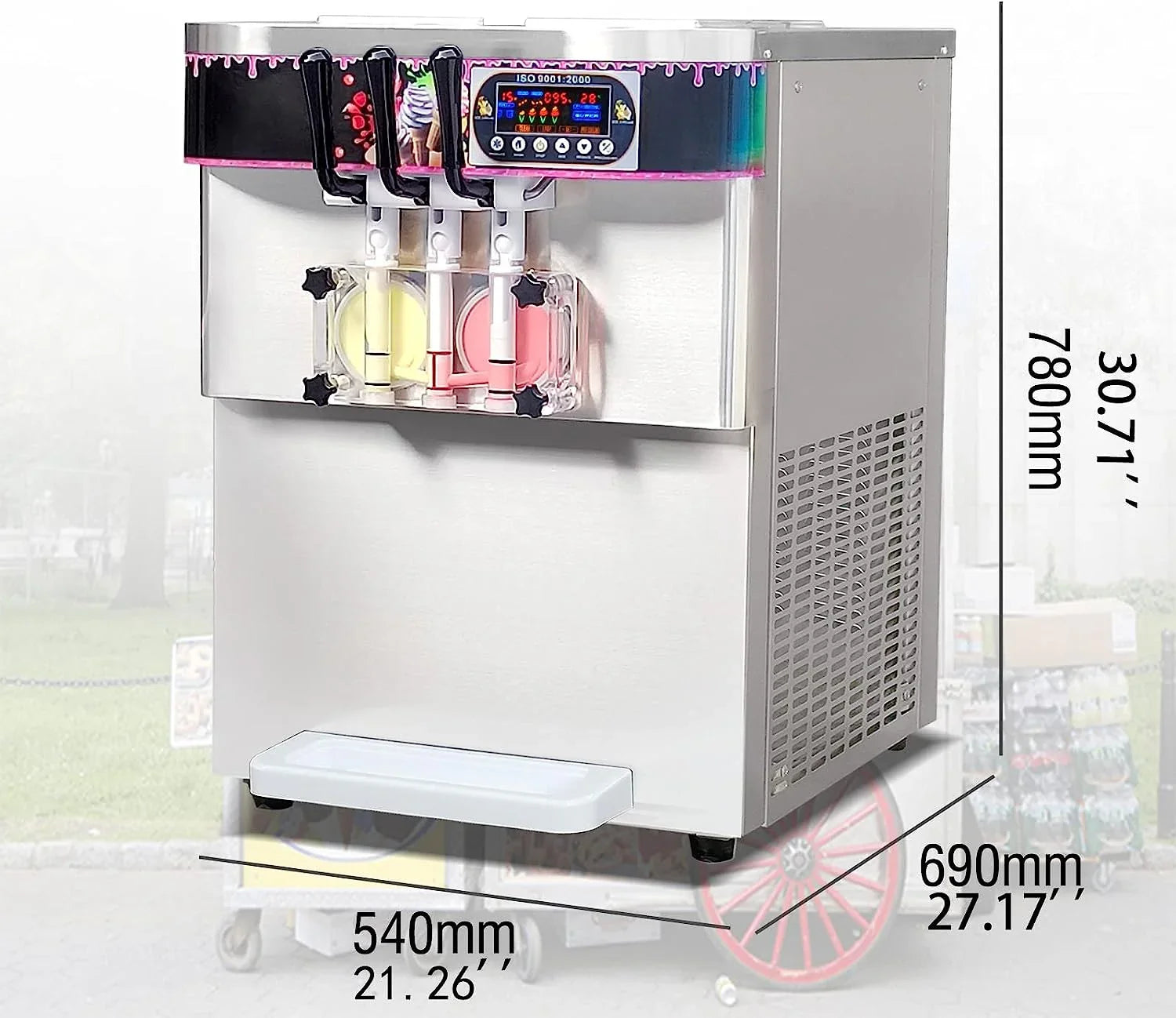 Kolice ice cream machine digital control panel